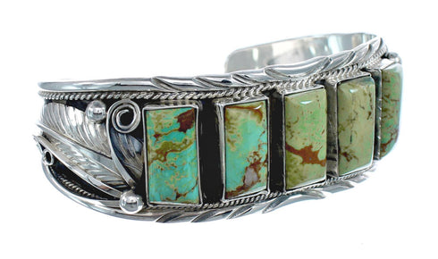 Navajo Turquoise Multistone Sterling Silver Cuff Bracelet AX125884